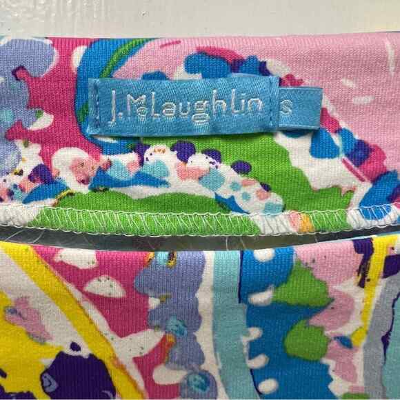 J. McLaughlin Bright Modern Paisley Signature Tee Small - Picture 5 of 5